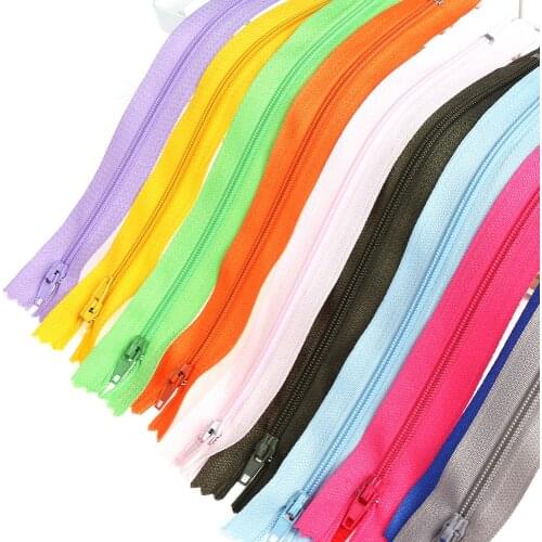 10Pcs/lot High Quality 20cm Length Colorful Nylon Coil Zippers Tailor Garment Sewing Handcraft DIY Accessories 23 Colors