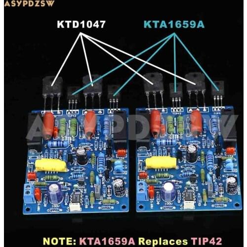 2 CH Stereo QUAD405 KTD1047 Power amplifier 100W+100W DIY Kit/Finished board