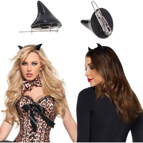 2Pcs/set Hair Clip Halloween Devil Horns Ears For Kids Women Girls Hairpin Hair Barrettes Fashion Hair Accessories Headwear