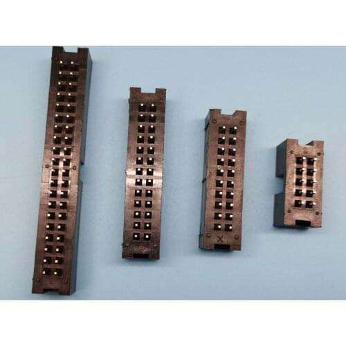 20pcs IDC 2.54mm male plug connector 180 degree DIP IDC connector 10P/20P/26P/40P