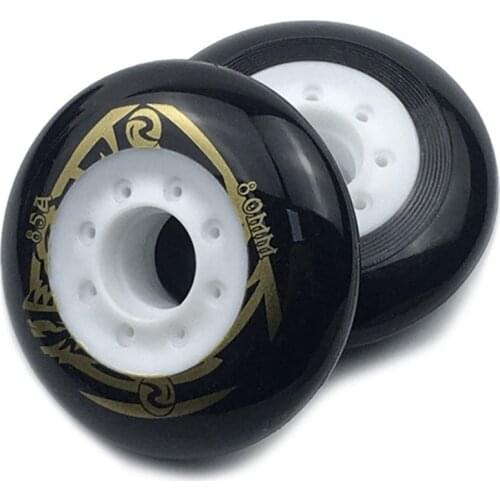 4 pieces / lot 80mm 85A Inline Skates Roller Slide Slalom Skates Wheels Good as Powerslide Seba Patins Roller Wheel LZ25-1