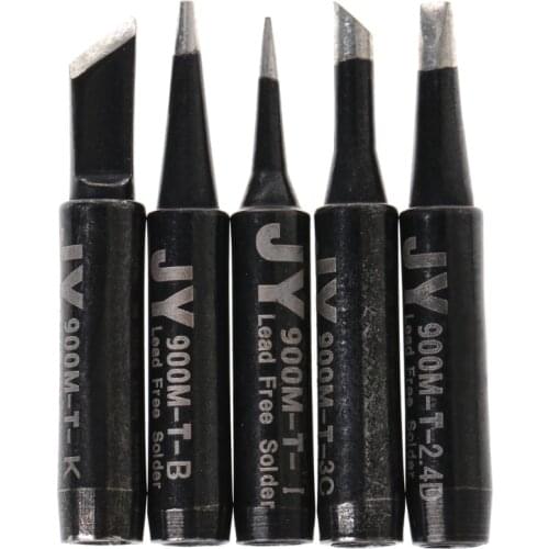 5 Pcs Lead-Free Soldering Solder Iron Tips 900M-T For Hakko 936 SAIKE 909D 852 936d
