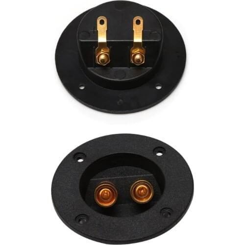 Car Stereo Speaker Box Terminal Round Spring Cup Connector Subwoofer Plug Car Audio Auto Electronics Accessorie High Quality