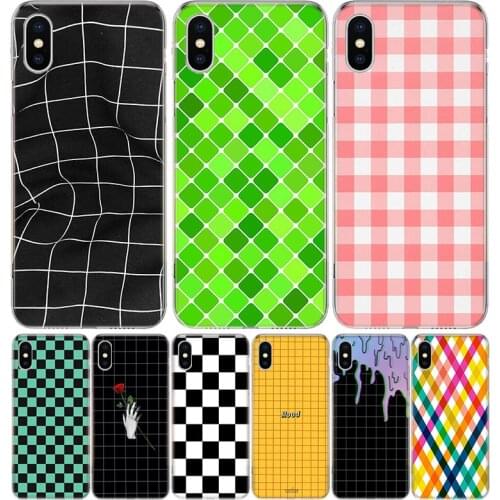 Black and white chess board Phone Case for Apple iphone 11 12 Mini Pro XR X Xs Max 7 8 6 6s Plus 7G 6G 5G 5S 5 SE + Customize Co