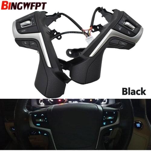 Black Multifunction Steering Wheel Control Switch for Toyota Land Cruiser Prado 84250-0N160 Buttons Bluetooth