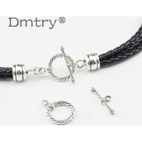 Dmtry 10set Accessories Wholesale Fashion Jewelry Vintage OT Clasp Connectors For Necklace Bracelet Diy Making Findings LC0107