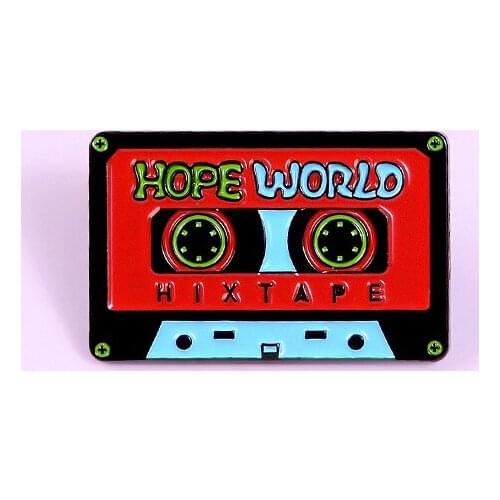 Retro Nostalgic Tape Brooch Backpack Enamel Pins Alloy Pin Shirt Broches for Men Women Badge Pines Brooches Jewelry Accessories