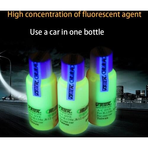 1Pcs High Concentration Air Conditioner Fluorescent Agent 10ML 134a Leak Detector Fluorescent Oil Leak Detector
