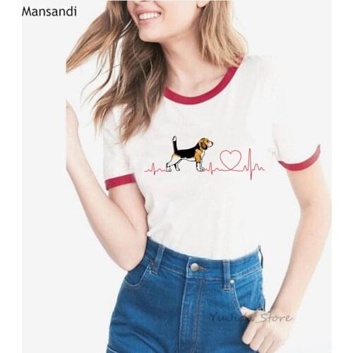 Bull Terrier Rottweiler Kawaii T Shirt Women Beagle Border Collie Malinois Funny T-shirt Cute Whippet Greyhound Tshirt Female