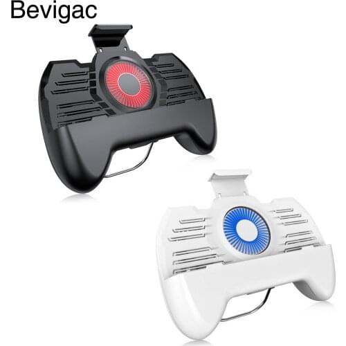 Bevigac Smartphones Game Controller Cooler Cooling Fan Stand Holder Mobile Power for iPhone 7 8 plus Vivo x21 Xiaomi Huawei