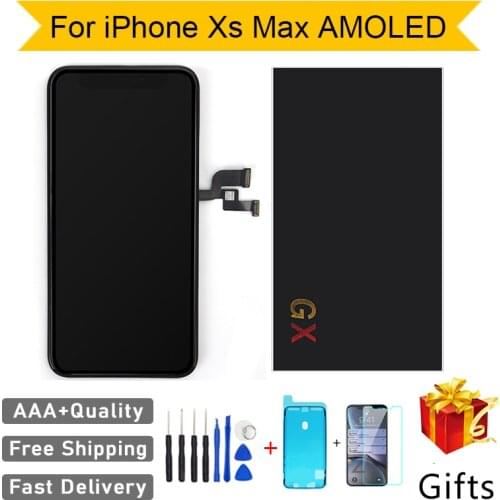 JFJVC Quality AAA GX AMOLED 6.5 No Dead Pixel For IPhone XS Max LCD Display Touch Screen Replacement Digitizer Assembly Pantalla