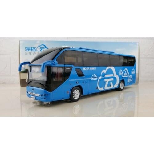 Collectible Alloy Model Gift 1:42 Scale KingLong Higer KLQ6215B H92 Travel Transit Bus Vehicle DieCast Toy Model