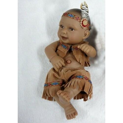 11'' American Boys Reborn Baby Dolls Full Body Silicone Handmade Newborn Silicone Reborn Baby Dolls