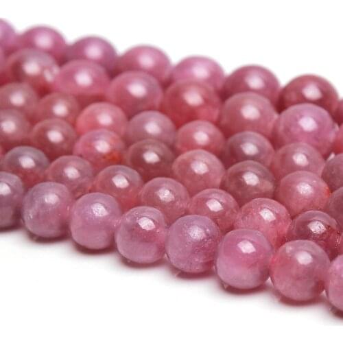 Natural Round Ruby Gemstone Loose Beads 4.5 mm For Necklace Bracelet DIY Jewelry Making 15inch Strand