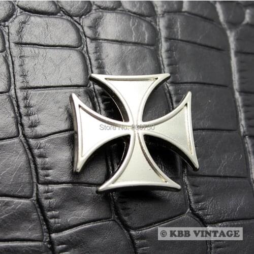 50pc Metal Silver Concho Maltese Cross Concho Leathercraft