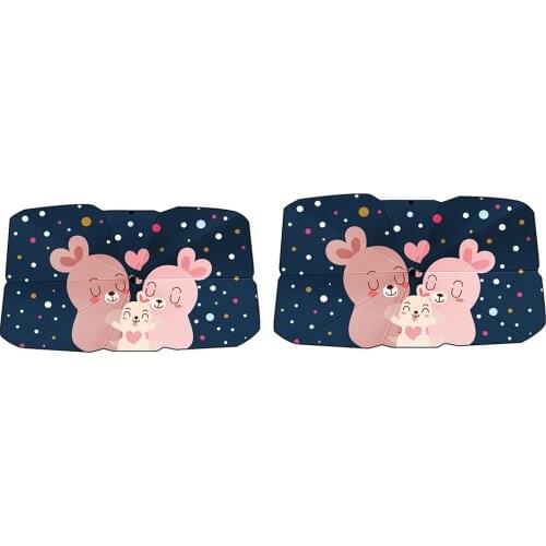 Cute Cartoon Car Windshield Sunshade Interior Front Window Sun Shade Windscreen Cover Auto Sun Visor Car covers Solar Protect