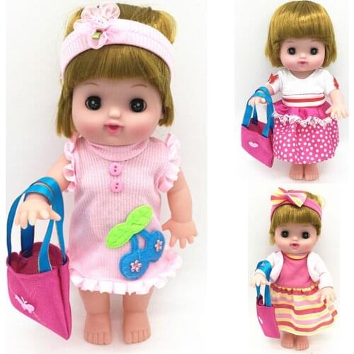 Soft vinyl talking singing girl baby reborn dolls 26cm can bathe children gift toy bebe reborn