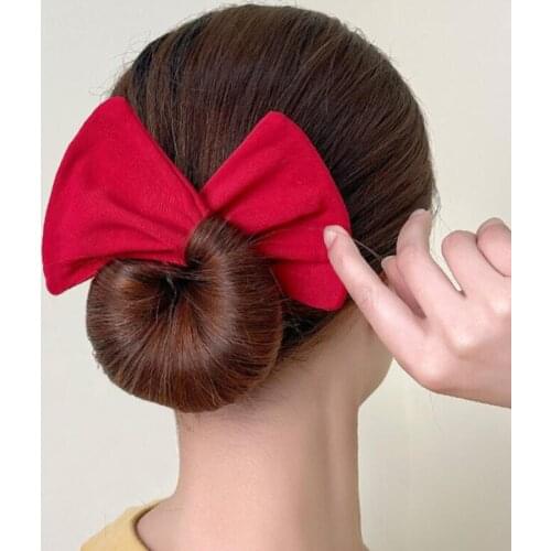 2021 New Fashion Iron Twisted Wire Bow Tie Hair Solid Magic Hairpin Lazy Curler Tools for Women Girl Accessories Headwear