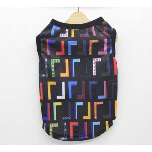 Pet Dog Clothes For Small Dogs Dollar print Spring summer Puppy Cat Cotton T-shirt cool Vest Pet Clothing Chihuahua Pug Shirts