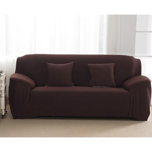 Solid Color Non-slip Combination Stretch All-inclusive Universal Leather Sofa Cover European-style Cloth Dustproof