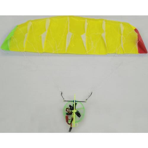 1pc Remote Control Electric Paraglider 81CM Mini Parachute Indoor Aerobatics Paramotor Single Servo Paragliding Kit 3D Printed
