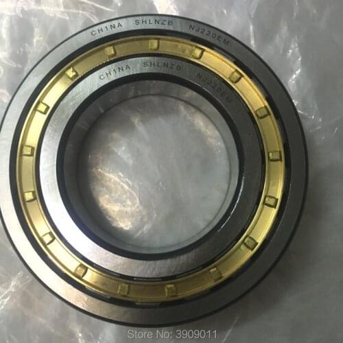 SHLNZB Bearing 1Pcs NJ326 NJ326E NJ326M NJ326EM NJ326ECM C3 130*280*58mm Brass Cage Cylindrical Roller Bearings