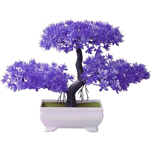 Welcoming Pine Bonsai Artificial Plants Bonsai Small Tree Pot Plant Fake Potted Ornaments For Home Decoration Hotel Garden Decor