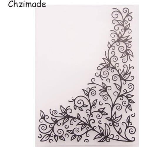 Blank Floral Plastic Embossing Folders For Wedding Invitation Card Making Diy Handmade Crafts