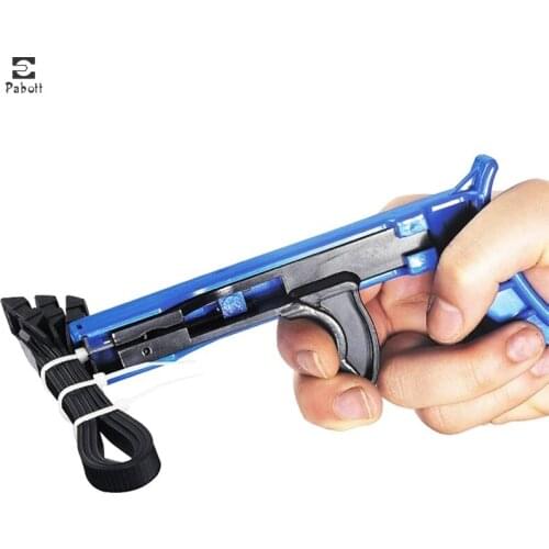 Cable Tie Gun Hand Tools Fastening Tool TG-100 Tensioning For Nylon Tightening The Clamp When Trimming