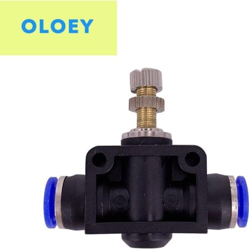 SA Straight speed controller OD:4 6 8 10 12mm Throttle valve pneumatic connector push tube accessories