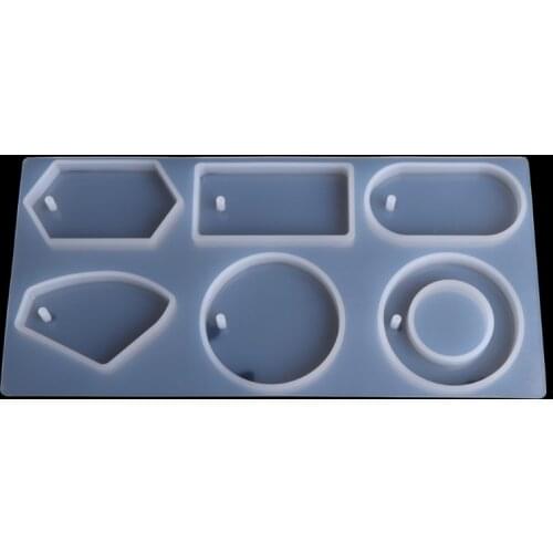 Silicone Mold Mould Epoxy Resin Jewelry Sweater Chain Pendant Making Tool Hole Candle Mold Soap Making Cake Decorations