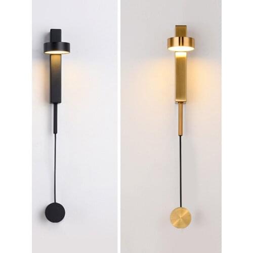 Led indoor wall lamps rotation dimming switch led wall light modern stai wall deco wall sconce livingroom luminaire ZM1112