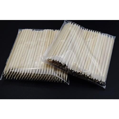 TQWQ 100 xNail Art Orange Wood Stick Cuticle Pusher Remover for Manicures 10.5CM,free shipping