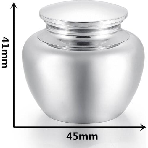 IJU001 High Quality Polish Stainless Steel Funeral Ashes Urn Memorial Ash Holder Pet Ash Urn Dog/Cat Cremains Ash Stash