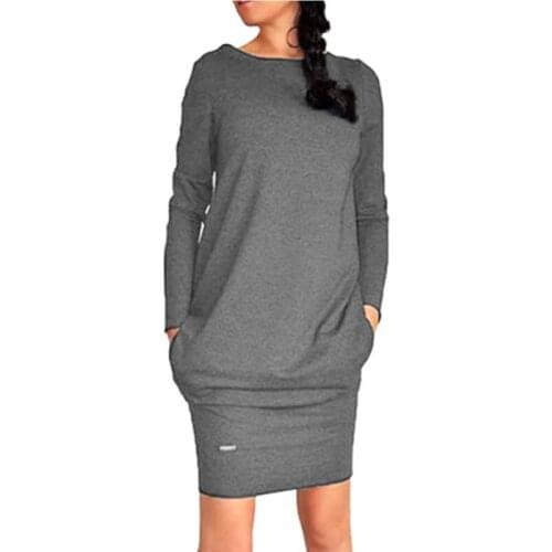 Spring/Autumn Women Jumper Hoodies Dress Female Long Sleeve Tunic Bodycon Sweatshirt Tracksuit Pullover Vestidos De Fiesta W17