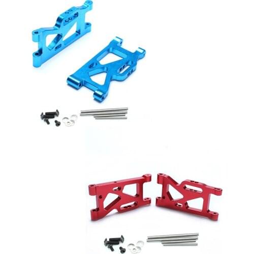 2PCS Rear Lower Suspension Arm for Wltoys 144001 Rc Hobby Model Car 1/14 Lc Racing Full Series Upright Set A-Arm Aluminum