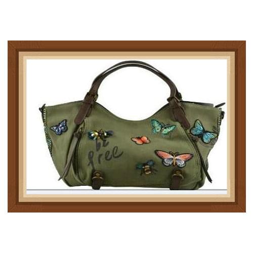 2020 new Wholesale Original Spain .laugiseD Ladies, canvas ladies, butterfly bags