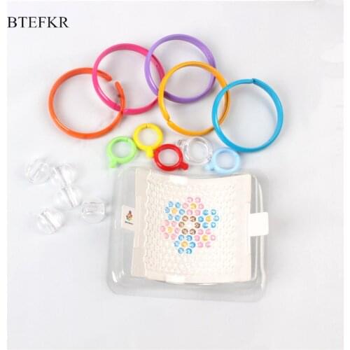 3D Puzzle Beads Educational Toys for Children Speelgoed Water Spray Beads Jigsaw Puzzle Accessories Ring Wave Bead Chain