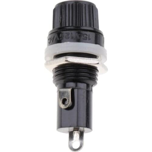 5PCS AC125V/15A 250V/10A 12mm Thread Fuse For 5x20mm Glass Fuse