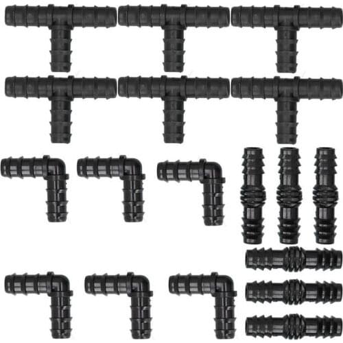 Agricultura pvc /Set Hose Connector Drip Irrigation System Garden 1/2 Hose Drip Irrigation Accessories connector lead