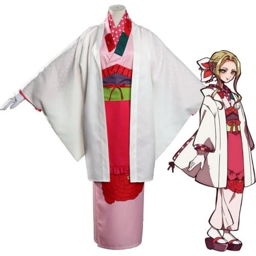 Anime Toilet Bound Hanako Kun Cosplay Yako Cosplay Costume Kimono Dress For Adult Women Halloween Costume