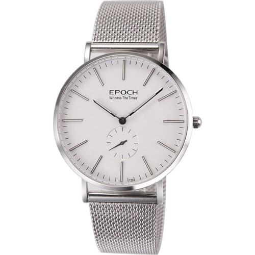 Watch for men,mens tritium wrist watches EPOCH man luxury ultrathin wristwatch 50m waterproof quartz relogio luminous fashion