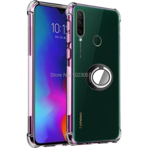 Case For Lenovo K10 Note Shockproof Soft Metal Finger Ring Holder Airbag Case For Lenovo K10 Note PAFR0026IN
