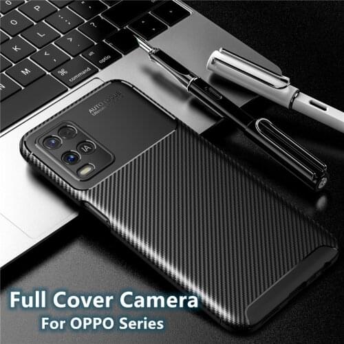 For Cover OPPO A54 Case For OPPO A54 A 54 Capas Shockproof Bumper Rubber Armor Phone Back Soft TPU Cover For OPPO A54 A94 Fundas