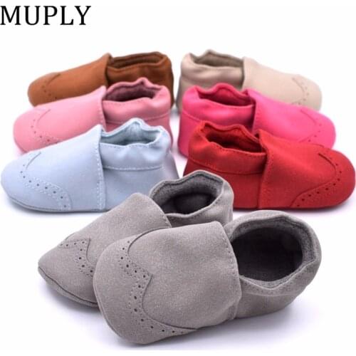 Nubuck Leather Baby Shoes Infant Toddler Baby Girl Boy Soft Sole First Walker Baby Moccasins High Quality Kids Shoes For 0-18M