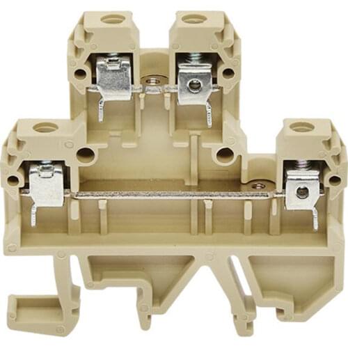 Din Rail Wire Conductor 10Pcs DK-4Q/35 Weidmuller Connector Feed Through Double Tier Terminal Block Multi Conductor DK4Q/35