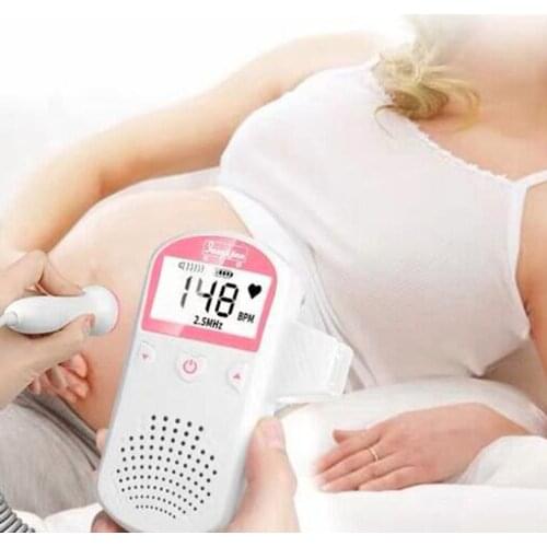 Upgraded 3.0MHz Doppler Fetal Heart rate Monitor Home Pregnancy Baby Fetal Sound Heart Rate Detector LCD Display No Radiation