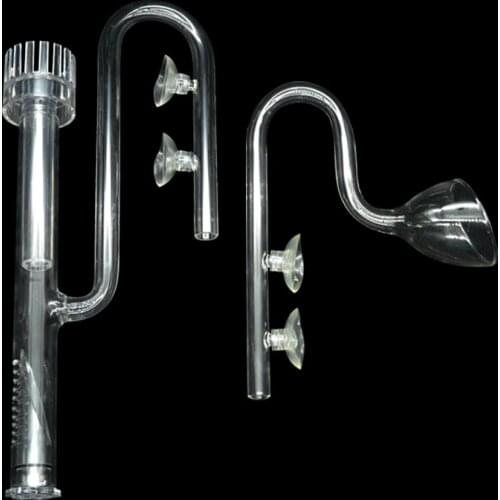 Filtration Aquarium Skimmer Glass Lily Pipe Spin Surface Inflow Outflow Water Plant Tank Filter Fish Tank Accessories 13-17mm