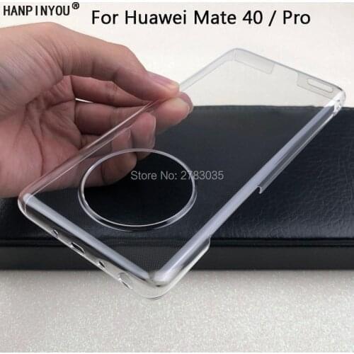 For Huawei Mate 40 Mate40 Pro + RS Glossy Snap Phone Case Crystal Invisible Hard PC Full Cover Clear Camera Protect Back Shell