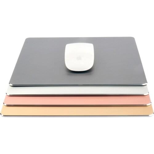 24x18.5cm M size Aluminium Alloy PU 2 Side Use Gaming Hard Metal Material Personalized Durable Mouse Pad Mat Comfort Mice Pads